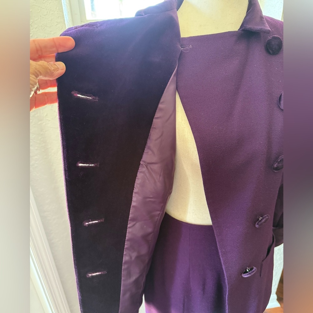 VTG Dior Luxurious Purple Wool Jacket - Picture 7 of 14